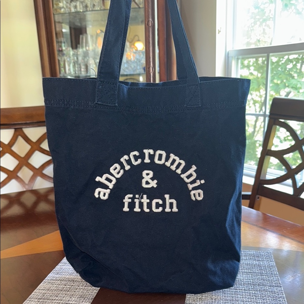Abercrombie & Fitch Dark Blue Canvas Tote - Picture 3 of 6